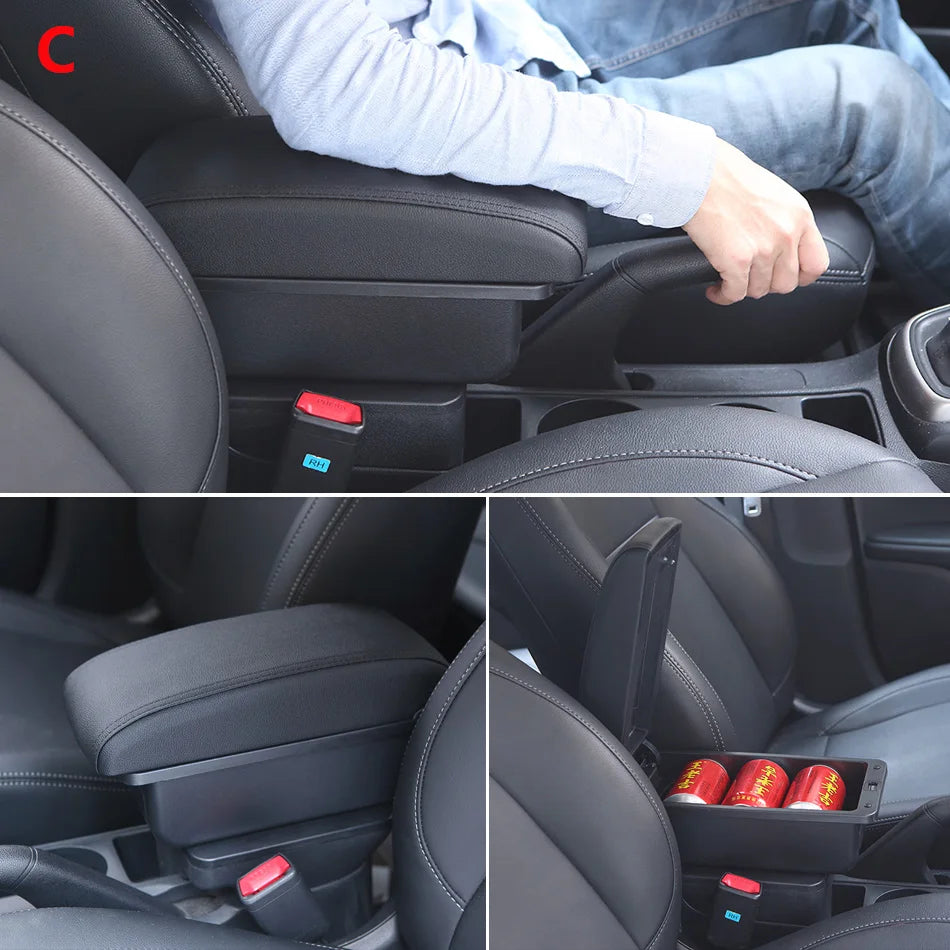Center Console Armrest Box – Storage Organizer for Peugeot 208 2012-2018
