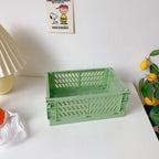 Foldable Storage Crate – Collapsible Organizer for Toys and Desk Supplies