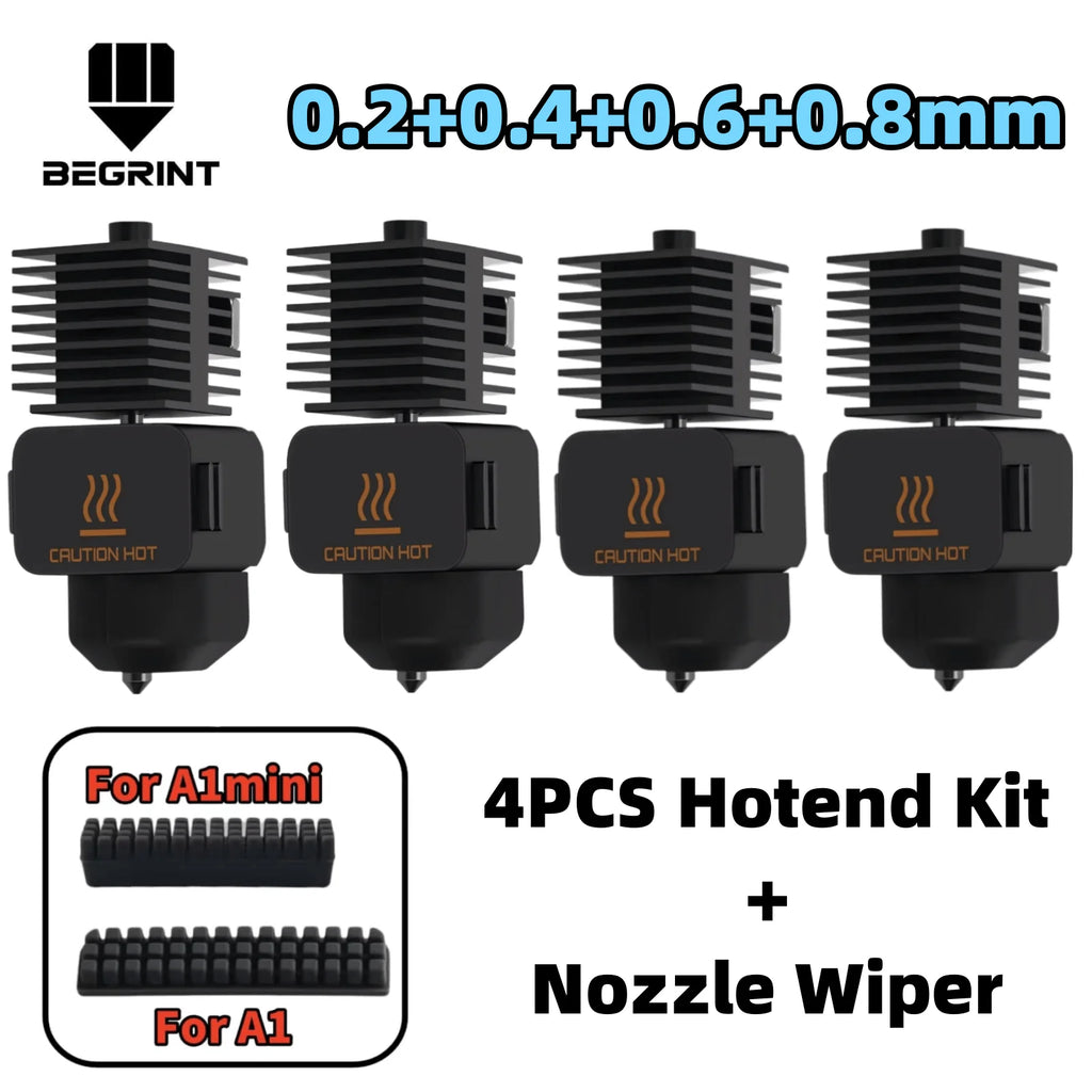 Hardened Steel Nozzle Hotend Kit – Precision Printing for A1 and A1 Mini