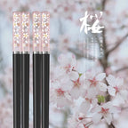 Sakura Japanese Chopsticks – Pink Cherry Blossom Reusable Tableware for Sushi