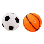 6cm Rubber Squeaky Ball – Durable Chew Toy for Small Dogs and Puppies