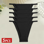 Cotton Low Rise Briefs – Metal Ring Hollow Panties for Women M-2XL