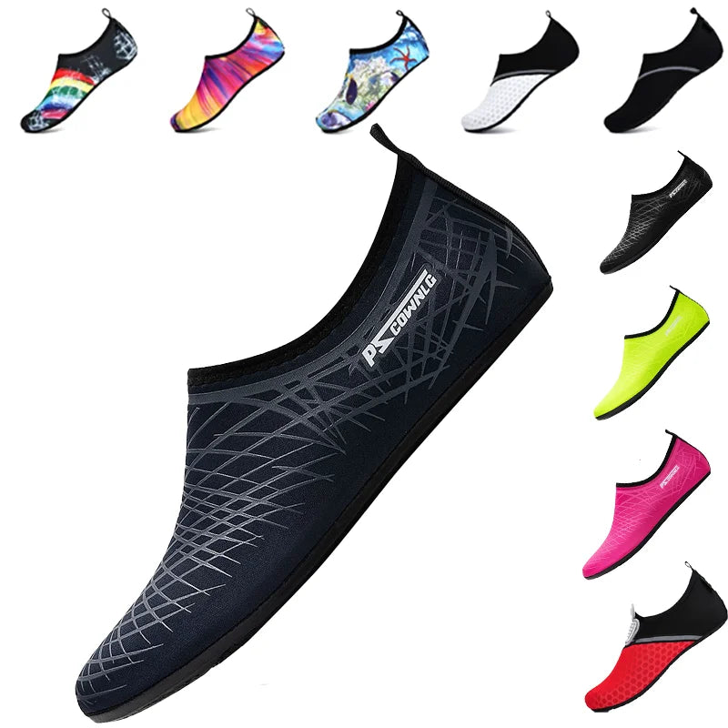 Non-Slip Aqua Water Socks – Quick-Dry Beach Shoes for Swimming and Diving