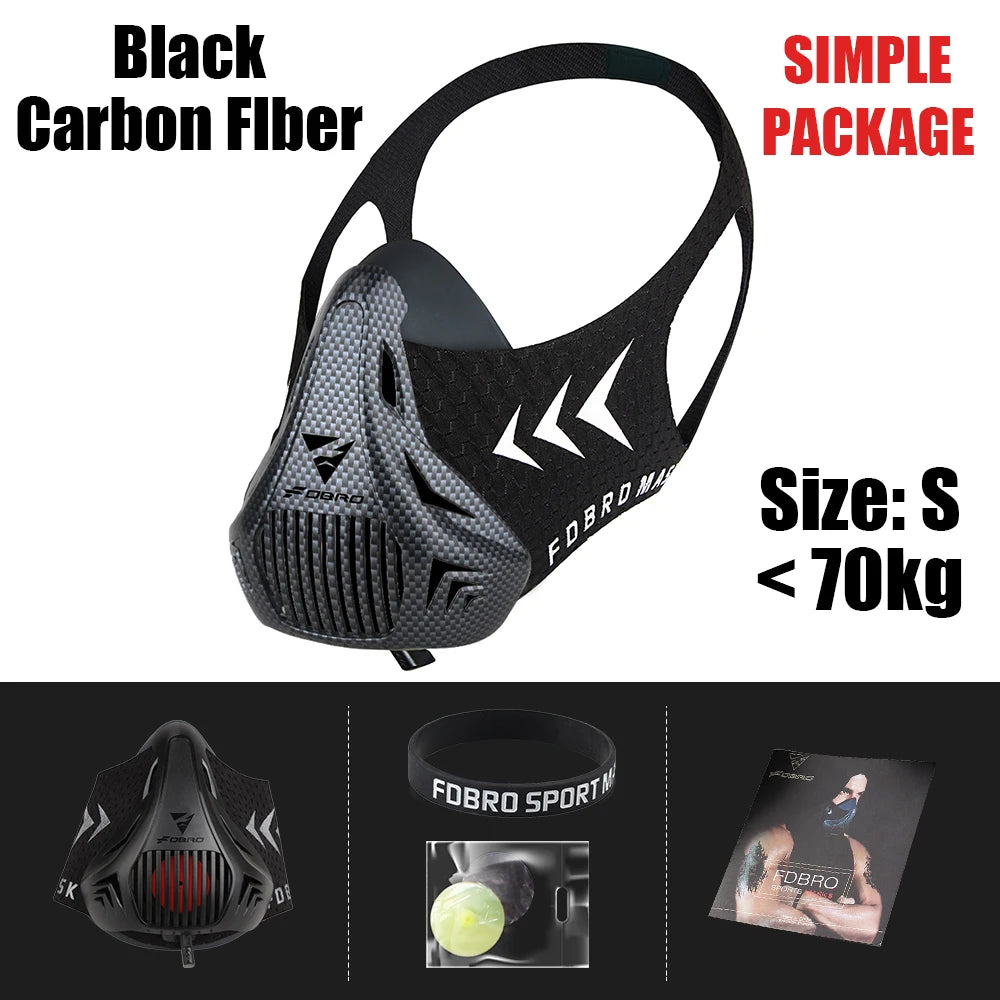 Elevation Training Mask – Black Fitness Gear for Running and Gym Workouts