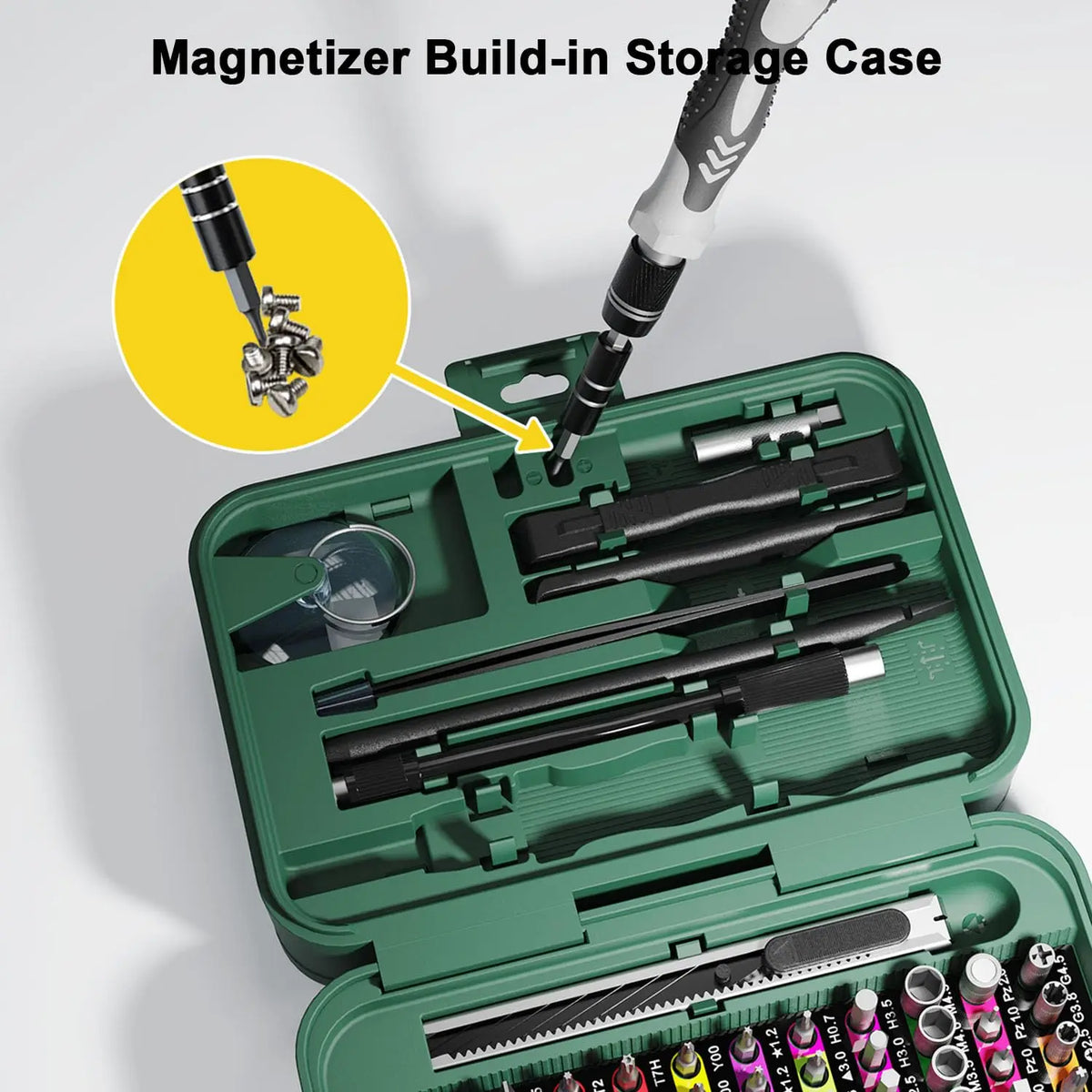 Precision Screwdriver Set – 132-in-1 Magnetic Bits for Electronics Repair