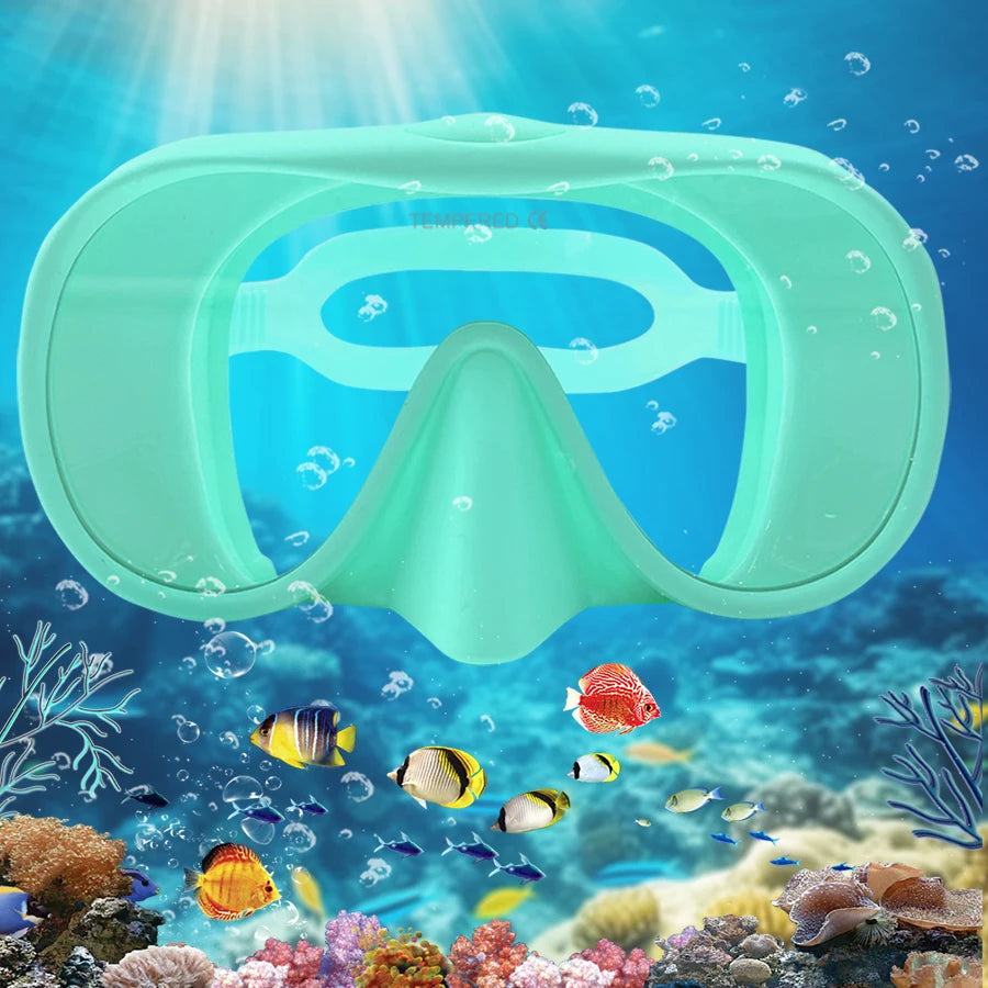 Full Face Snorkel Mask – Anti-Fog Panoramic Diving Goggles for Underwater Swimming