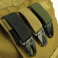 Tactical Nylon Webbing Carabiner – Heavy Duty Keychain for Outdoor Camping