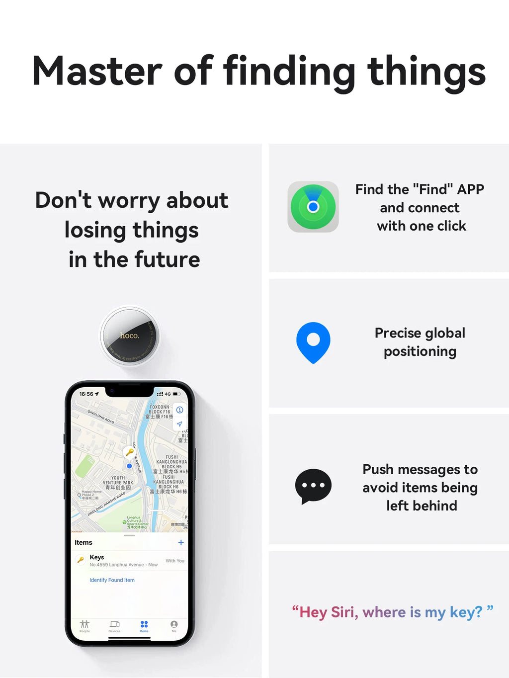 Bluetooth GPS Smart Tracker – Anti-Lost Positioning for Pets Keys and Wallets