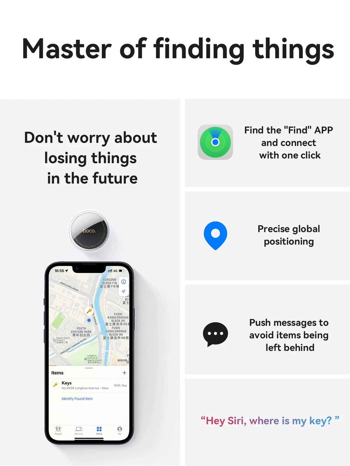 Bluetooth GPS Smart Tracker – Anti-Lost Positioning for Pets Keys and Wallets