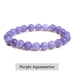 Natural Stone Bead Bracelet – Healing Crystal Gemstone Jewelry for Men and Women
