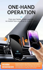 Wireless Car Charger – Fast Charging Air Vent Mount for iPhone and Android