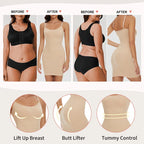 Womens Tummy Control Full Slip – Invisible Body Shaper for Under Dresses