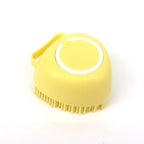 Silicone Pet Grooming Gloves – Shampoo Dispensing Brush for Dog Bathing