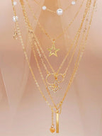 Faux Pearl Jewelry Set – Elegant Multi-Layered Necklace for Women