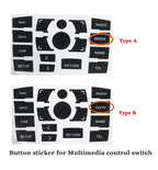 Climate Control Button Decals – Interior Repair Stickers for Audi A6 C6