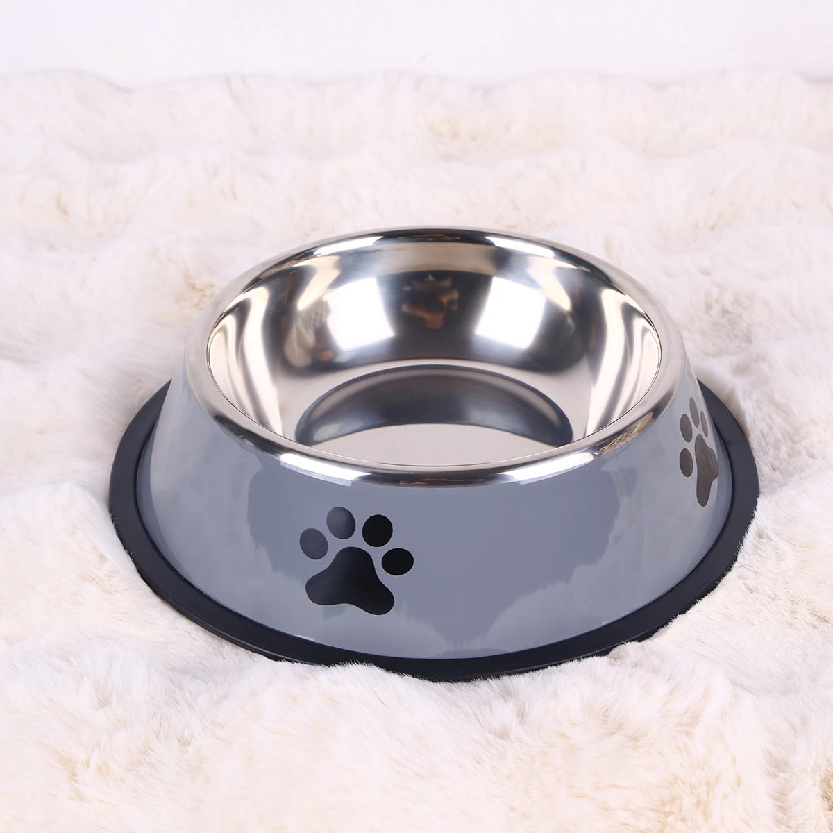 Stainless Steel Pet Bowl – Durable Anti-fall Food Bowl for Dogs and Cats
