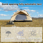 4-Person Automatic Pop-Up Tent – Rainproof Shelter for Outdoor Beach Fishing
