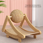 Vertical Sisal Cat Scratcher – Scratch-Resistant Claw Toy for Indoor Kittens