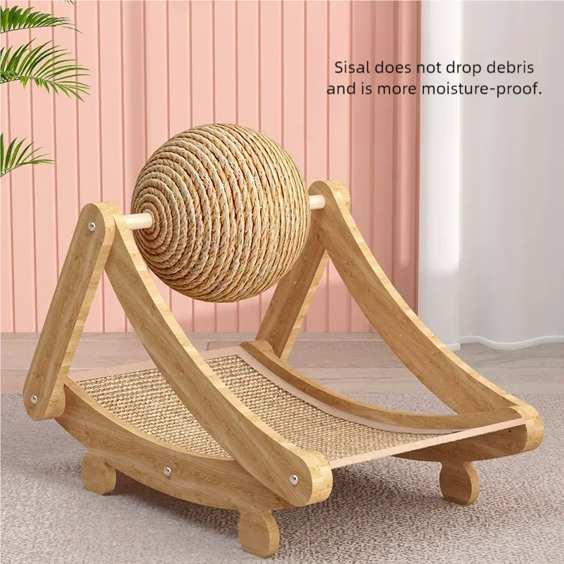 Vertical Sisal Cat Scratcher – Scratch-Resistant Claw Toy for Indoor Kittens