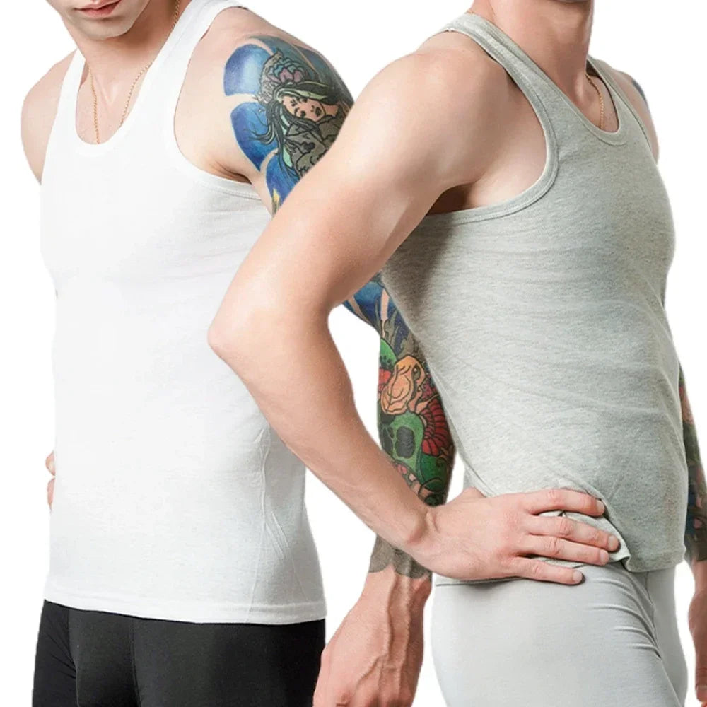 Cotton Tank Undershirts – Breathable Sleeveless Vests for Gym and Fitness