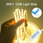 USB COB LED Strip Light – Dimmable Flexible Tape for TV Backlight Room Decor