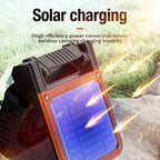 Portable LED Camping Fan – Solar USB Powered for Outdoor Tents