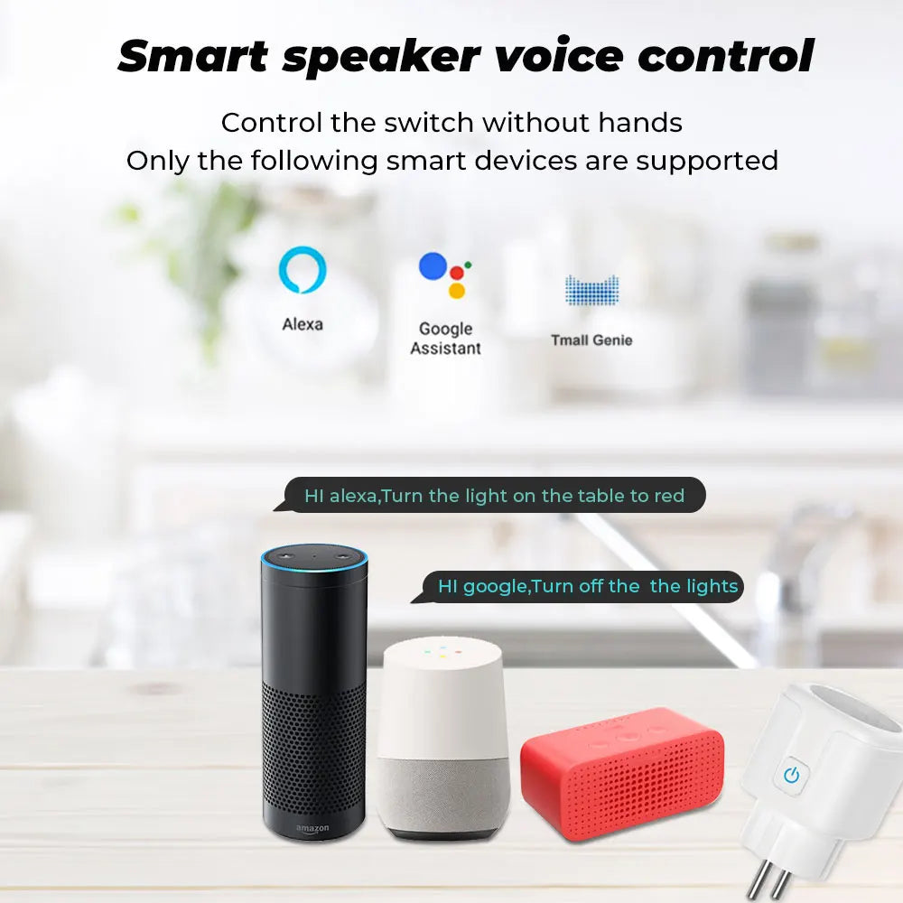 WiFi Smart Plug – 16A Power Monitor Outlet for Smart Home Automation