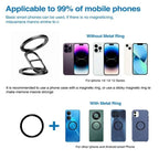 Magnetic Phone Ring Holder – Double-Sided Kickstand for MagSafe iPhone