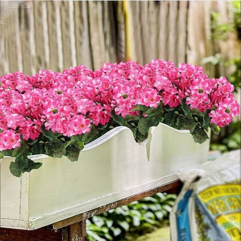 Silk Begonia Artificial Flowers – Floral Arrangement for Wedding Decor