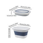 Collapsible Plastic Laundry Basket – Large Folding Storage for Home Organization