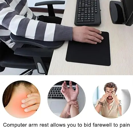 Ergonomic Desk Arm Rest – Plastic Elbow Support Pad for Office Typing
