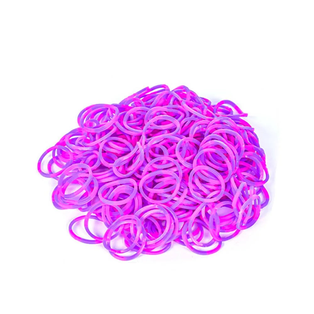 Elastic Loom Bands – Colorful DIY Jewelry Making Kit for Kids Crafts