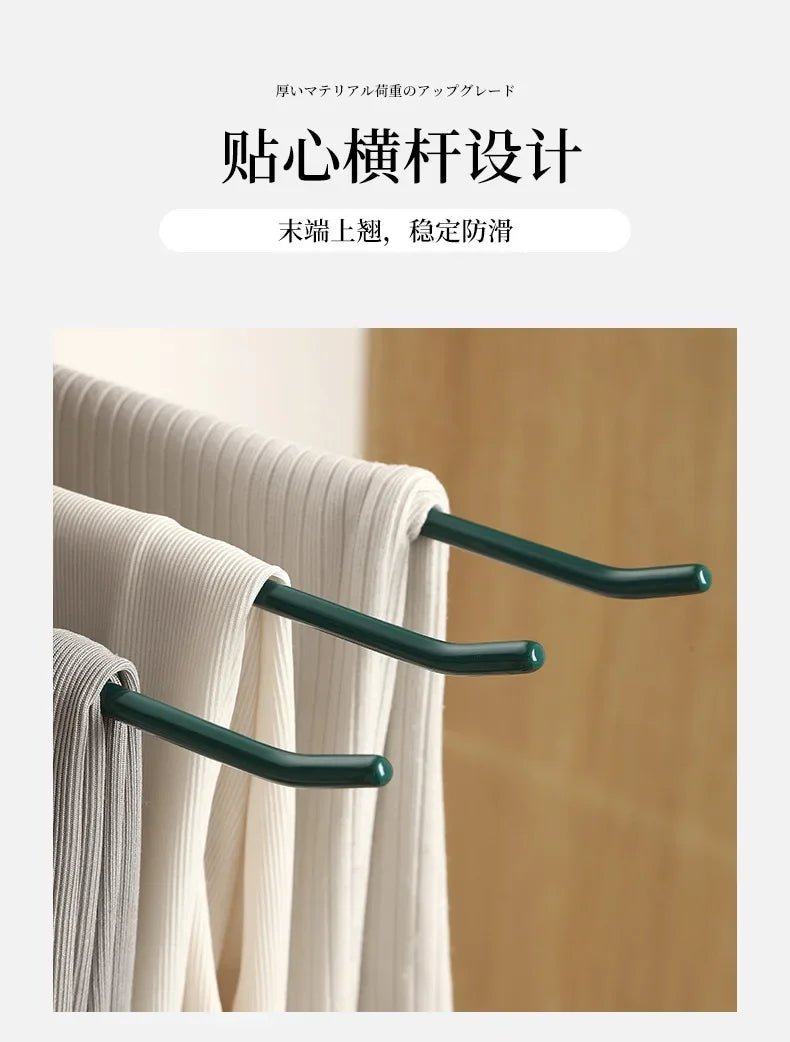 Non-Slip Metal Trouser Hangers – Open Ended Space Saving for Wardrobe Organization