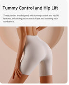 Seamless High Waist Shapewear – Tummy Control Ice Silk Shorts for Sports