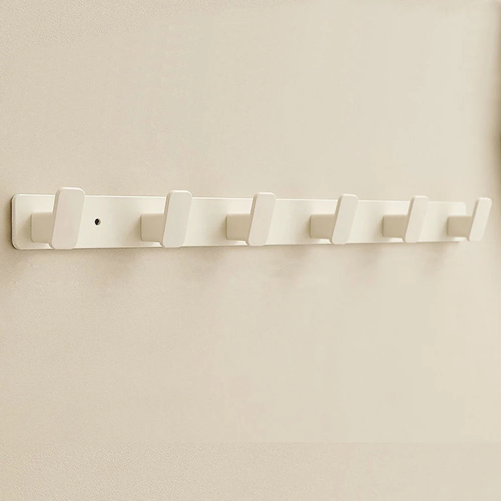 Black Metal Wall Coat Rack – 5 Hook Organizer for Hat Towel and Bag Storage