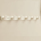 Black Metal Wall Coat Rack – 5 Hook Organizer for Hat Towel and Bag Storage