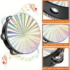 Double Row Radiant Tambourine – Handheld Rhythm Percussion for Music Education