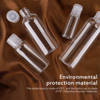 Clear PET Flip Lid Bottles – Travel Size Cosmetic Containers for Liquid Samples