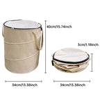 Foldable Outdoor Trash Can – Large Capacity Storage Bin for Camping and Laundry