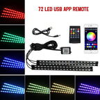 RGB LED Car Interior Light – Wireless Music Control for Auto Atmosphere