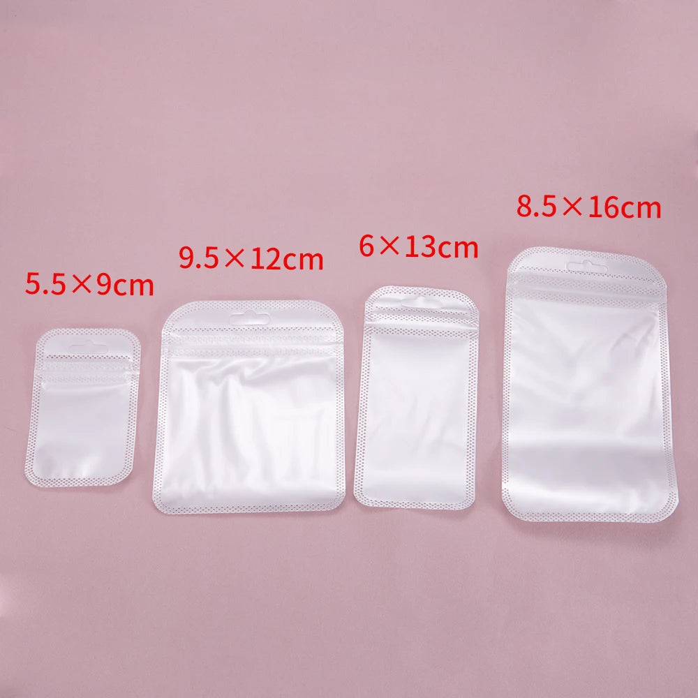 Transparent Zipper Pouches – Pearlescent OPP Bags for Jewelry Packaging