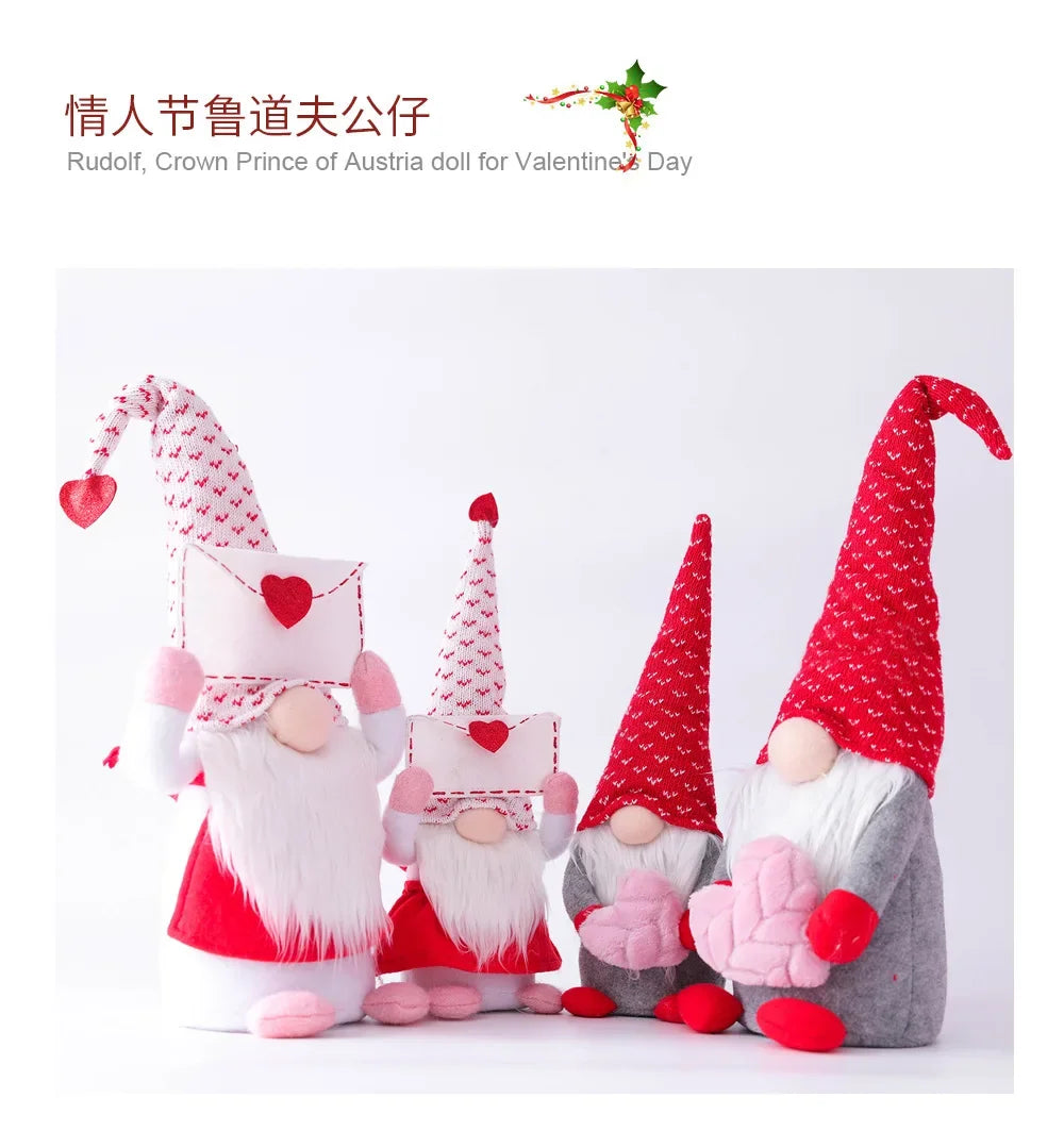 Faceless Gnome Plush Doll – Romantic Valentine's Day Gift for Home Decor