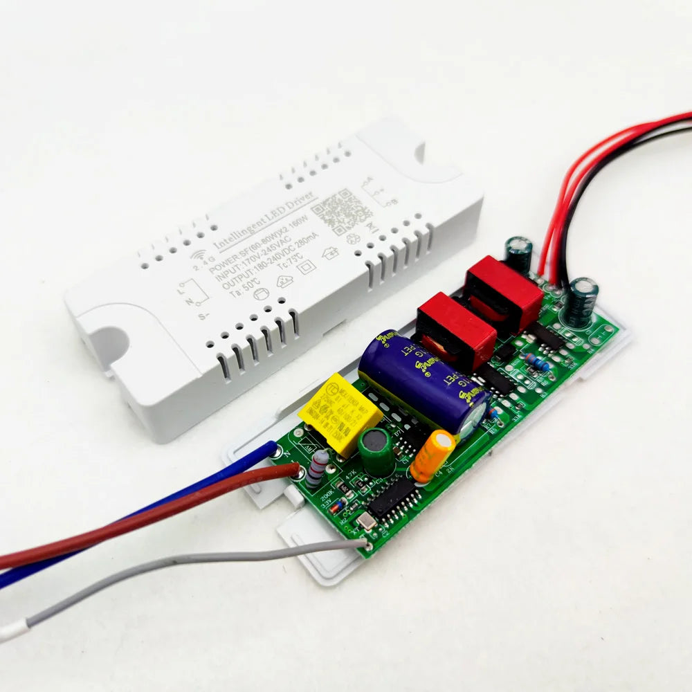 Dimmable LED Chandelier Driver – RF Remote and App Control for Dual Color Lights