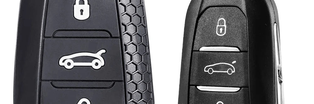 Silicone Car Key Fob Cover – Protective Remote Case for Peugeot and Citroen