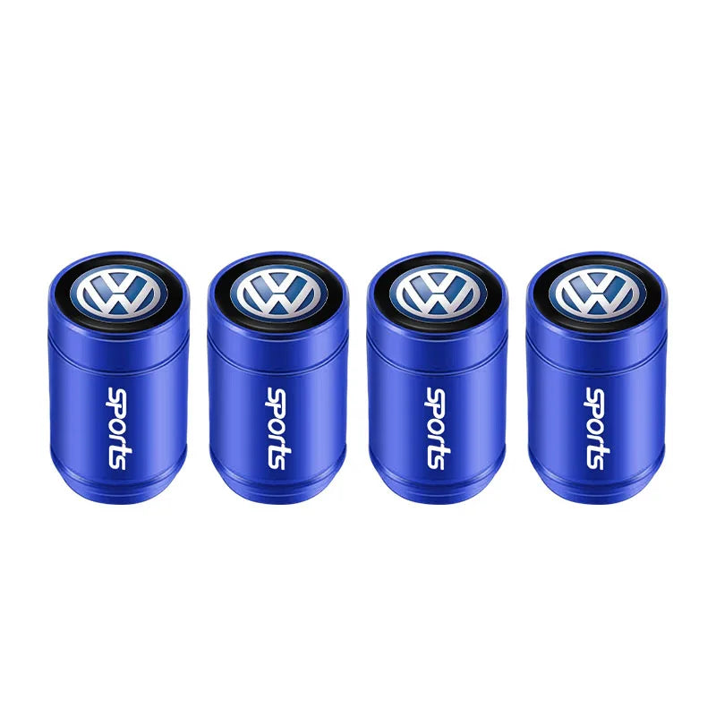 Alloy Tire Valve Caps – Dust Cover Accessories for Volkswagen Car Wheels