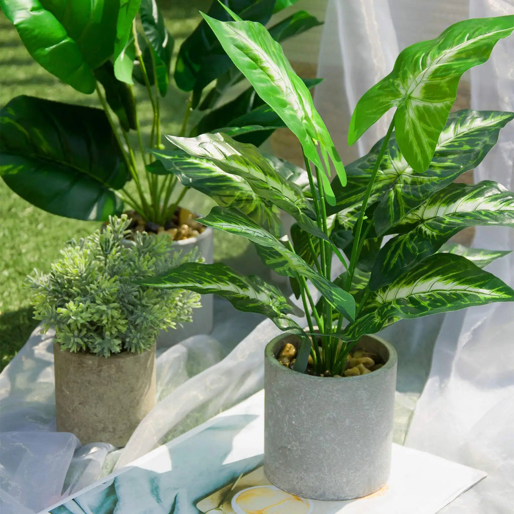 Small Artificial Potted Plants – Faux Greenery for Home and Office Decor