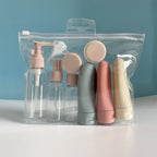 Silicone Travel Bottle Set – Refillable Leakproof Liquid Containers for Toiletries