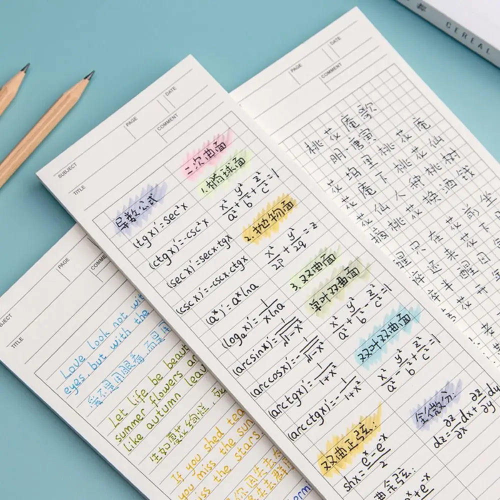 Non-Sticky Memo Notepad – 50 Sheets Stationery Note Paper for Office