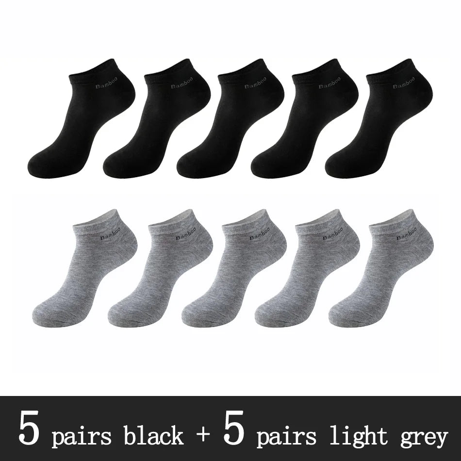 Bamboo Fiber Ankle Socks – Breathable Anti-Bacterial Footwear for Daily Casual Wear