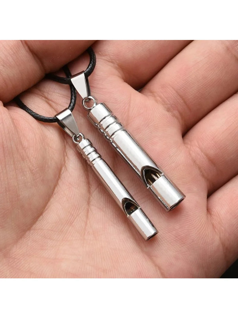 Titanium Emergency Whistle – Loud Keychain Tool for Outdoor Survival